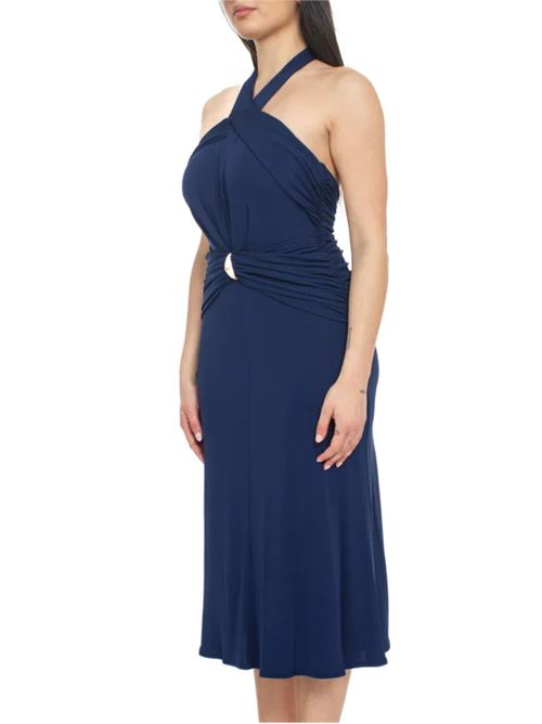 Abito donna blu in viscosa Elisabetta Franchi | AB71952E2DC8